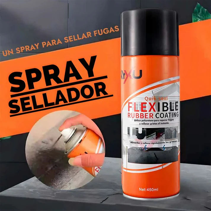 Spray sellador de grietas transparente